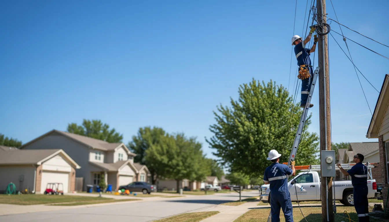 Residential electrician providing installation services in Country Club Hills, IL